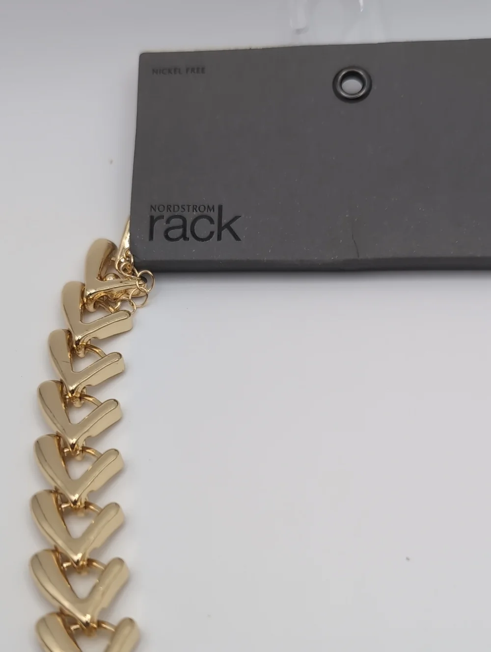 Nordstrom Rack Goldtone Short Adjustable Necklace Nickel Free NWT